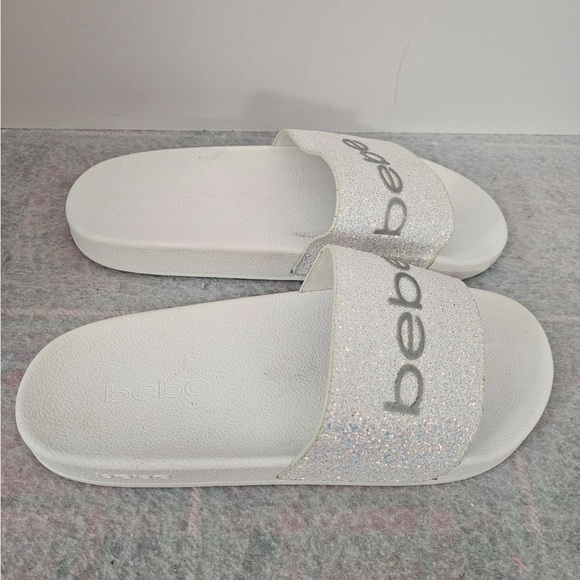 Bebe Fraida Slide Sandal White Women’s 10M - Picture 2 of 4